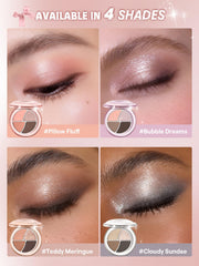 SHEGLAM Daydreamer Mini Palette micro-fine glitter shimmer adds reflective dimension for evening glam.