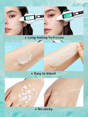 SHEGLAM Glacier Glo Primer on soft-focus skin blurs pores subtly.