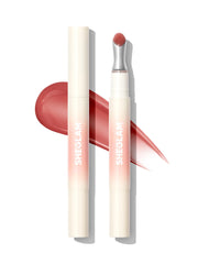 SHEGLAM Hydrating Lip Gloss Rose Veil bottle delivers rich color and plumping feel.
