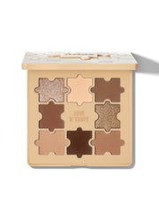 SHEGLAM Jazy Jigsaw palette cover shows compact puzzle design for on-the-go glam.