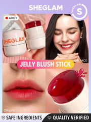 SHEGLAM Jelly-Licious Lip Swatch demonstrates natural lip color for everyday wear.