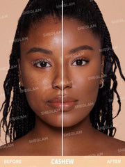 SHEGLAM Skin-Focus porcelain swatch close-up for long-wear performance