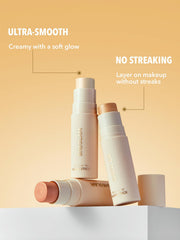 Sheglam Tea Cake close-up reveals creamy texture for easy blending.
