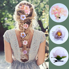SHEHARUHI multi-design flower barrettes with 10 shapes for mix-and-match looks.
