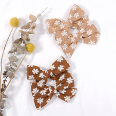 Shelbybox hair clips soft fabric bows deliver gentle, scratch-free wear.