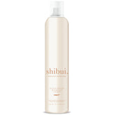 SHIBUI Nourishing Working Spray bottle top view signaling premium hold and shine.
