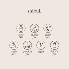 SHIBUI Nourishing Working Spray shine boost on styled strands.