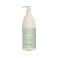 SHIBUI Ultra Hydrating Shampoo bottle with camellia oil for color-safe hydration.