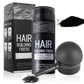 SHIFAKOU hair fibers with spray applicator pump provide precise thinning coverage.