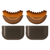 Shiftalter Nayori Eteross brush handle closeup highlighting ergonomic grip for precise lymphatic massage.