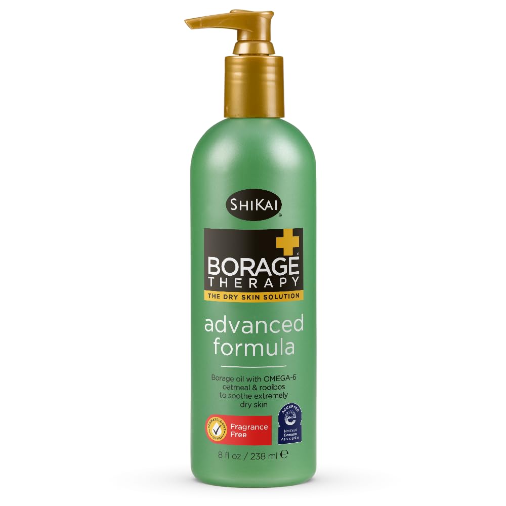 ShiKai Borage Therapy 8oz bottle delivers deep hydration for dry skin.