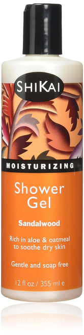 ShiKai Daily Moisturizing Shower Gel bottle with sandalwood scent for soothing hydration