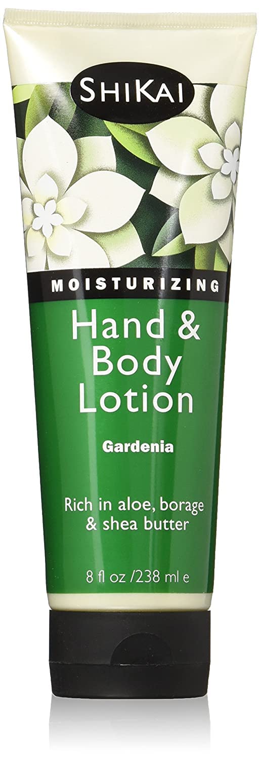 Shikai Gardenia Hand & Body Lotion bottle for daily hydration