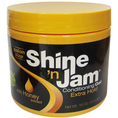 Shine N Jam Conditioning Extra Hold with Honey bottle pour for long-lasting hold and conditioning