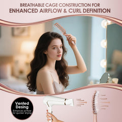SHINLEA curved detangler brush curved body fits the scalp for smooth detangling