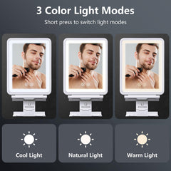 Shinowa 3-color dimmable light modes for different grooming moods