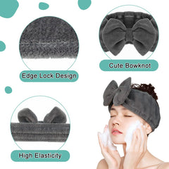 Shintop makeup headband holds hair back for facials and masks