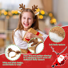 Shintop Reindeer Antlers Headbands realistic antlers enhance costume realism.