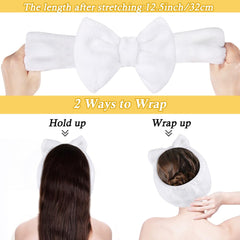 Shintop headband bow detail adds cute touch while securing hair for masks