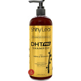Shiny Leaf DHT Pro Shampoo bottle front shows advanced formula for daily care.