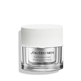 Shiseido Men Total Revitalizer Cream jar front for daily anti-aging hydration.