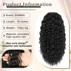 SHNMIN Ponytail Extension soft texture close-up highlights lightweight comfort