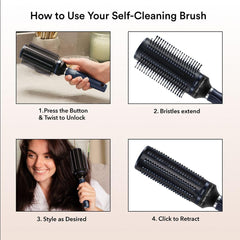 SHOP LC Detangler Brush travel-compact design fits bags for on-the-go grooming.