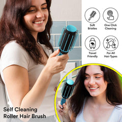 Shop LC retractable bristles hairbrush—gentle detangling minimizes hair breakage.