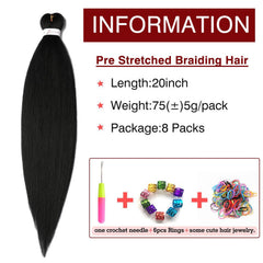 ShowCoco pre-stretched braiding hair texture demonstrates soft yaki look.