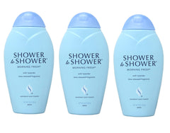 Shower To Shower Morning Fresh bottle front—8oz size for long-lasting freshness
