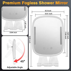 Showvigor led-light-strip mirror shows adjustable brightness for precise grooming.