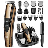SHPAVVER Beard Trimmer gold full-kit for precise at-home grooming.