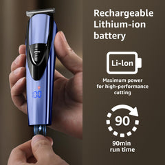 SHPAVVER cordless trimmer in use with two-speed operation