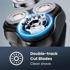 SHPAVVER electric razor waterproof design for shower use