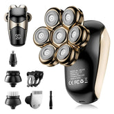 SHPAVVER head shaver 7D rotary cutting head delivers a close, efficient shave.