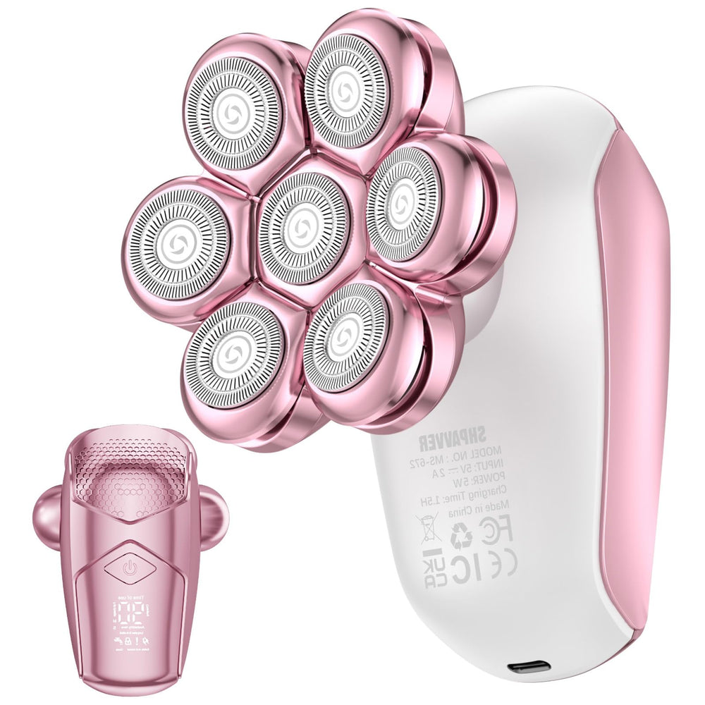 SHPAVVER women's electric razor for full-body use with versatile all-in-one grooming