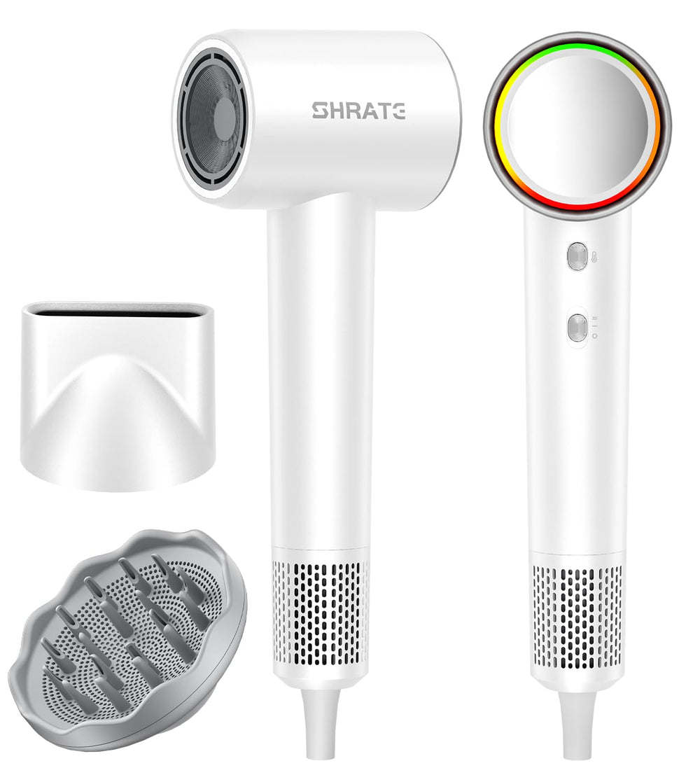 SHRATE professional high-speed ionic hair dryer front view for quick morning drying