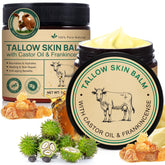Shuangjia beef tallow balm jar showcasing rich moisture for smooth, hydrated skin.