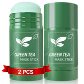 SHUIKU green tea clay stick 2pack packaging shows value and at-home skincare