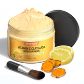 SHVYOG Vitamin C Face Mask jar close-up for brightening treatment.