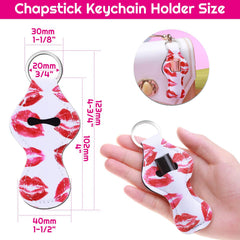 Shynek chapstick keychain compact size 4x2 inches for easy purse attachment