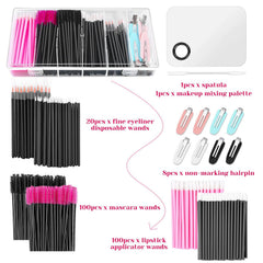 Shynek disposable eyelash mascara wands for smooth application and clean organization.