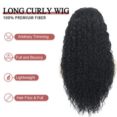 Siddiuop Curly Wig for daily or party wear supports comfortable, natural movement.