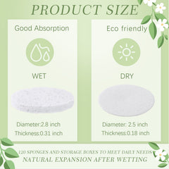 Sieral facial sponge demonstrates high water absorption for soft cleansing