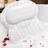 Sierra Concepts Paradise Bath Pillow front view shows ergonomic support for neck and shoulders