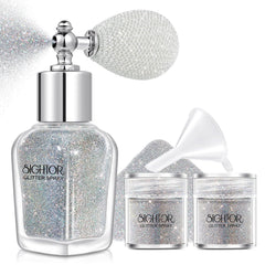 Sightor body glitter spray 30ml bottle shines for a radiant party glow