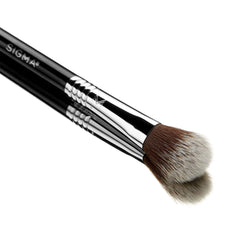Sigma Beauty F03 brush gift-ready packaging visual suggesting everyday makeup joy.