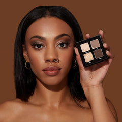 Sigma Beauty quad swatches reveal four complementary shades for day-to-night looks.