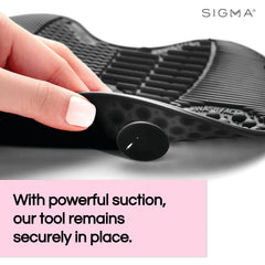 Travel-size Sigma Spa Express mat demonstrates portable design