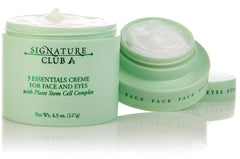 Signature Club A 5 Essentials Creme face jar closeup, hydration-friendly formula for glow.